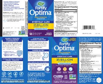 Nature's Way Fortify Optima Daily Probiotic - probiotic supplement