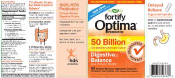 Nature's Way Fortify Optima Probiotic 50 Billion - probiotic supplement with researched strains