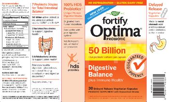 Nature's Way Fortify Optima Probiotic 50 Billion - probiotic supplement with researched strains