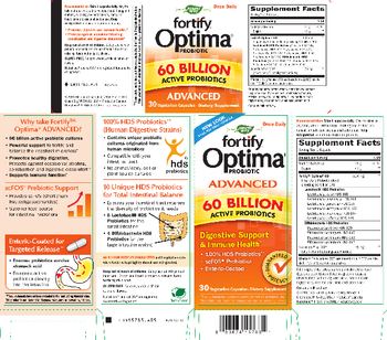 Nature's Way Fortify Optima Probiotic Advanced 60 Billion - supplement