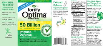Nature's Way Fortify Optima Probiotic Immune Defense 50 Billion - probiotic supplement with researched strains