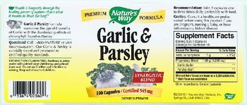 Nature's Way Garlic & Parsley - supplement