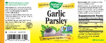 Nature's Way Garlic Parsley - supplement