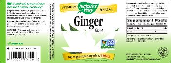 Nature's Way Ginger Root 550 mg - supplement