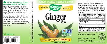 Nature's Way Ginger Root 550 mg - supplement