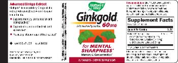 Nature's Way Ginkgold 60 mg - supplement