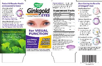 Nature's Way Ginkgold Eyes - supplement