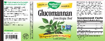 Nature's Way Glucomannan From Konjac Root 665 mg - supplement