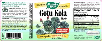Nature's Way Gotu Kola Herb - supplement
