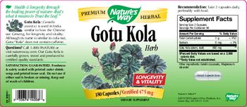 Nature's Way Gotu Kola Herb - supplement