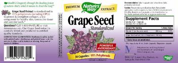 Nature's Way Grape Seed Standardized - supplement