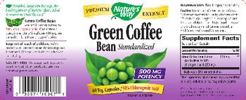 Nature's Way Green Coffee Bean 500 mg - supplement