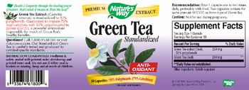 Nature's Way Green Tea Standardized - supplement