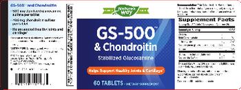 Nature's Way GS-500 & Chondroitin - supplement