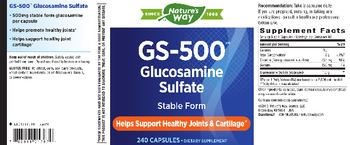 Nature's Way GS-500 Glucosamine Sulfate - supplement