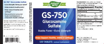 Nature's Way GS-750 Glucosamine Sulfate - supplement