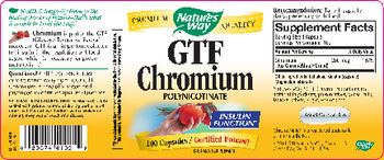 Nature's Way GTF Chromium Polynicotinate - supplement
