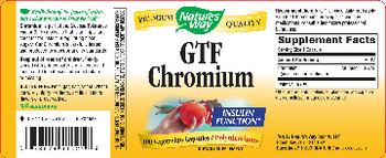 Nature's Way GTF Chromium - supplement