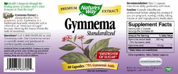 Nature's Way Gymnema Standardized - supplement