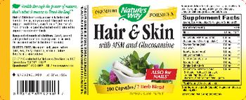 Nature's Way Hair & Skin With MSM And Glucosamine - supplement