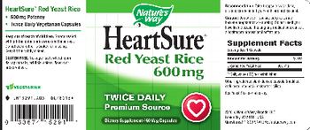 Nature's Way HeartSure Red Yeast Rice 600 mg - supplement