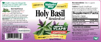 Nature's Way Holy Basil Standardized - supplement