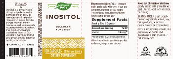 Nature's Way Inositol 500 mg - supplement