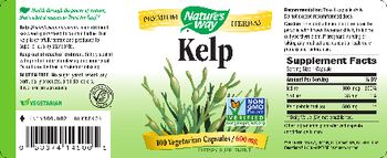 Nature's Way Kelp - supplement