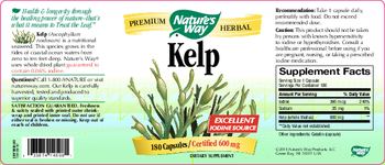 Nature's Way Kelp - supplement