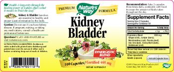 Nature's Way Kidney Bladder - supplement