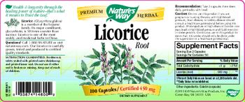 Nature's Way Licorice Root - supplement