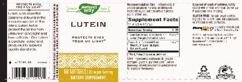 Nature's Way Lutein - supplement