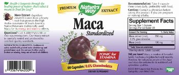 Nature's Way Maca Standardized - supplement