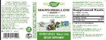 Nature's Way Marshmallow Root 960 mg - supplement
