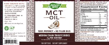 Nature's Way MCT Oil 3 g - supplement