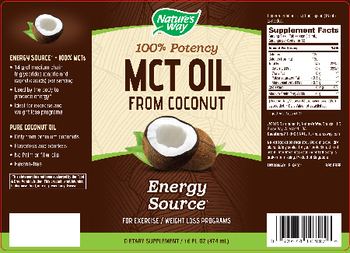 Nature's Way MCT Oil from Coconut - supplement