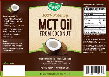 Nature's Way MCT Oil from Coconut - supplement