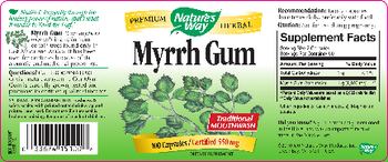 Nature's Way Myrrh Gum - supplement