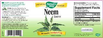 Nature's Way Neem Leaves - supplement