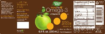 Nature's Way NutraSea +D Omega-3 +Vitamin D 1250 mg Crisp Green Apple Flavored - fish oil supplement