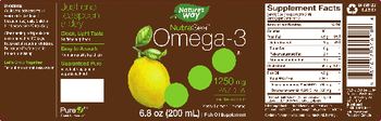 Nature's Way NutraSea Omega-3 1250 mg Zesty Lemon Flavored - fish oil supplement