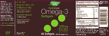 Nature's Way NutraSea Omega-3 Softgels Fresh Mint Flavored - fish oil supplement
