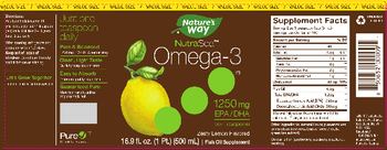 Nature's Way NutraSea Omega-3 Zesty Lemon Flavored - fish oil supplement