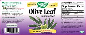 Nature's Way Olive Leaf Standardized - 