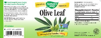 Nature's Way Olive Leaf - supplement