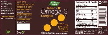 Nature's Way Omega-3 Softgels Fresh Mint Flavored - fish oil supplement