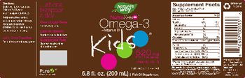 Nature's Way Omega-3 +Vitamin D Kids Bubble Gum Flavored - fish oil supplement