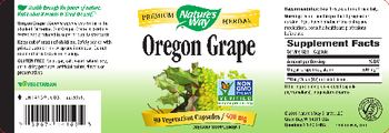 Nature's Way Oregon Grape 500 mg - supplement