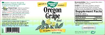 Nature's Way Oregon Grape Root - supplement