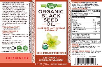 Nature's Way Organic Black Seed Oil - supplement